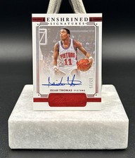 Isiah Thomas 2020-21 Panini Flawless Enshrined Signatures Auto Ruby /15 Pistons