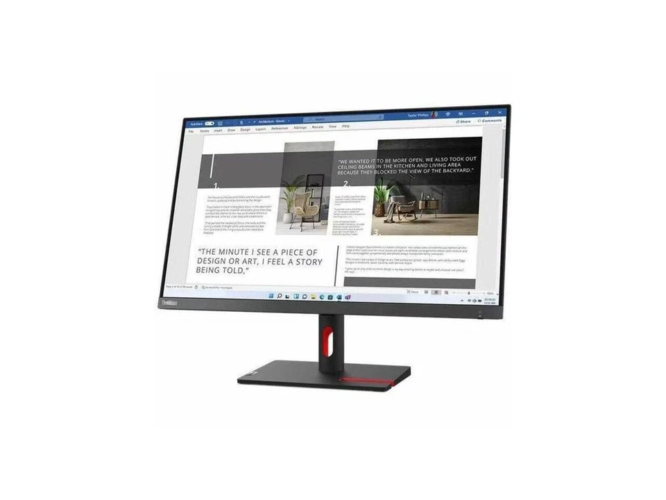 Lenovo ThinkVision S27i-30 27" Full HD LED Monitor - 16:9 - Storm Gray - 27" - Image 4 of 4
