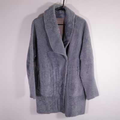 Drome Reversible Suede Leather Shearling Jacket Coat Small