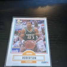 Fleer 1990-91 Fleer Alvin Robertson #109 Milwaukee Bucks NBA Basketball Base