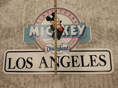 Official Walt Disney Theme Park Los Angeles 60 Yrs Sign - World