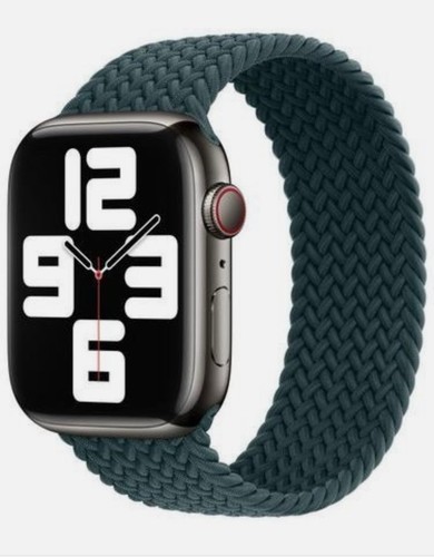 Apple Watch Band Braided Solo Loop 42mm 45mm 46mm 49mm Rainforest Green SZ 6 - 第 2/2 張圖片