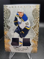 2025-26 Artifacts Brayden Schenn Dual Game Worn Jersey Gold /299 #50