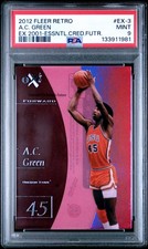 2012 Fleer Retro 97-98 EX 2001 Essential Credentials Future #1/40 AC Green PSA 9