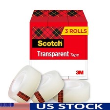 Transparent Tape Strong Adhesive Multi Purpose Sealing Crafting Repairing New