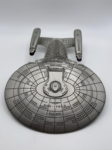 1991 Star Trek USS Enterprise NDC-1701-D Pewter Ship Model