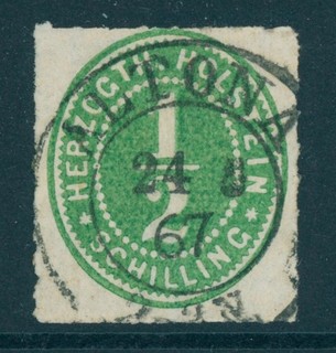 Schleswig Holstein Mi. Nr. 19 gest. Fotobefund Möller BPP einwandfrei