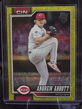 2026 Topps Series 1 Andrew Abbott Yellow Holofoil #218 /399 Reds 