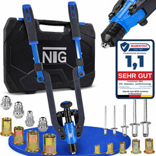 Nietmutternzange Blindnietzange Set 2 In 1 Nietmaschine Nietmutter 86 tlg.
