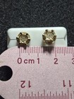 1.50 CTW Moissanite Stud Earrings 18K Gold Vermeil 925 Silver Iced Out Halo — photo 5