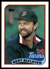 1989 Topps Bert Blyleven Minnesota Twins #555