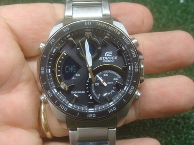 Casio Edifice mens Tough Solar watch 5582 ECB-900 - NEEDS NEW BATTERY