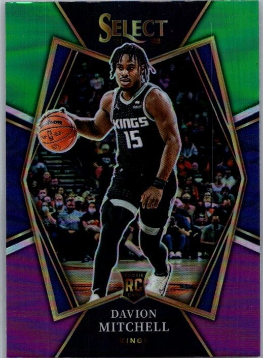 2021-22 Panini Select Davion Mitchell Tri Color #118 PL