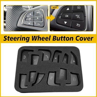 Steering Multi-Function Wheel Button Cover Fit Mercedes-Benz C300 2015-2017