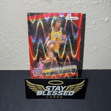 2025 Panini Prizm WNBA - Rickea Jackson #118 Red Seismic Prizm /249