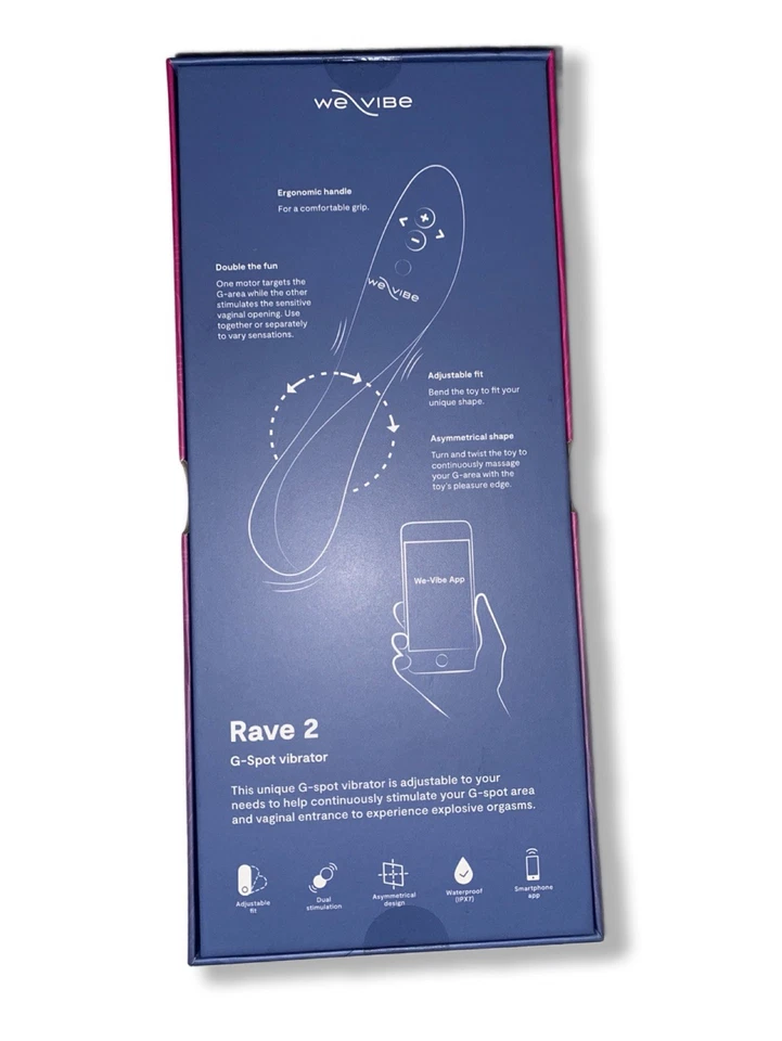 Vibrador doble de silicona We-vibe Rave 2 Foto 2 de 4