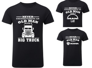 SCANIA MAN Truck Lovers Never Underestimate OLD MAN Mens T ...