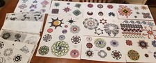 SPB Design Tattoo Flash 35 Sheets Geometric Tribal Sun Flowers Mandala Color B/W