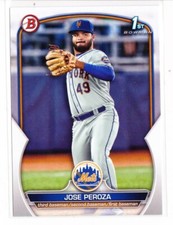 2023 Jose Peroza Bowman Paper Prospect 1st Bowman New York Mets #BP-149