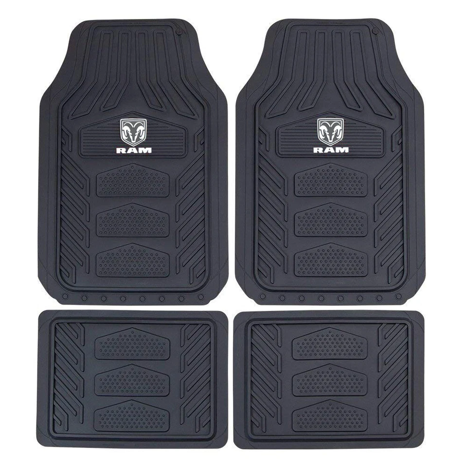 New Dodge Ram Factory Style Car Truck Floor Mats & Steering Wheel Cover 6pcs Set Foto 3 de 4