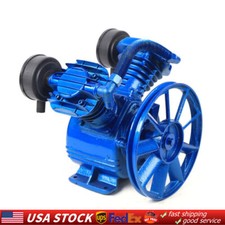2200w 3hp V Style 2-piston Twin Cylinder Air Compressor Pump Head Low Noise