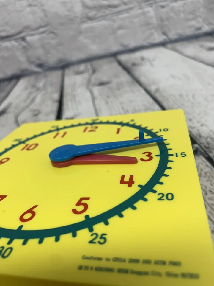 ETA Aprendizaje Manipulativo Engranaje Mini Reloj 5" Enseñanza Homeschool Judy Time Foto 4 de 4