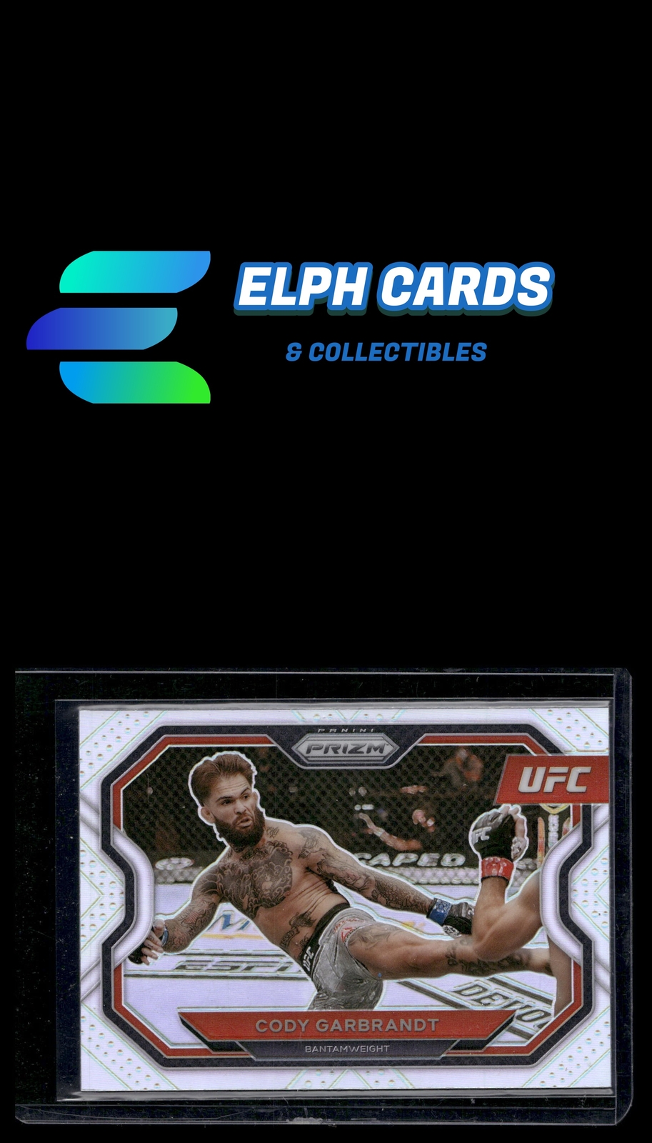 2021 Panini Prizm UFC #106 Cody Garbrandt Silver Prizms