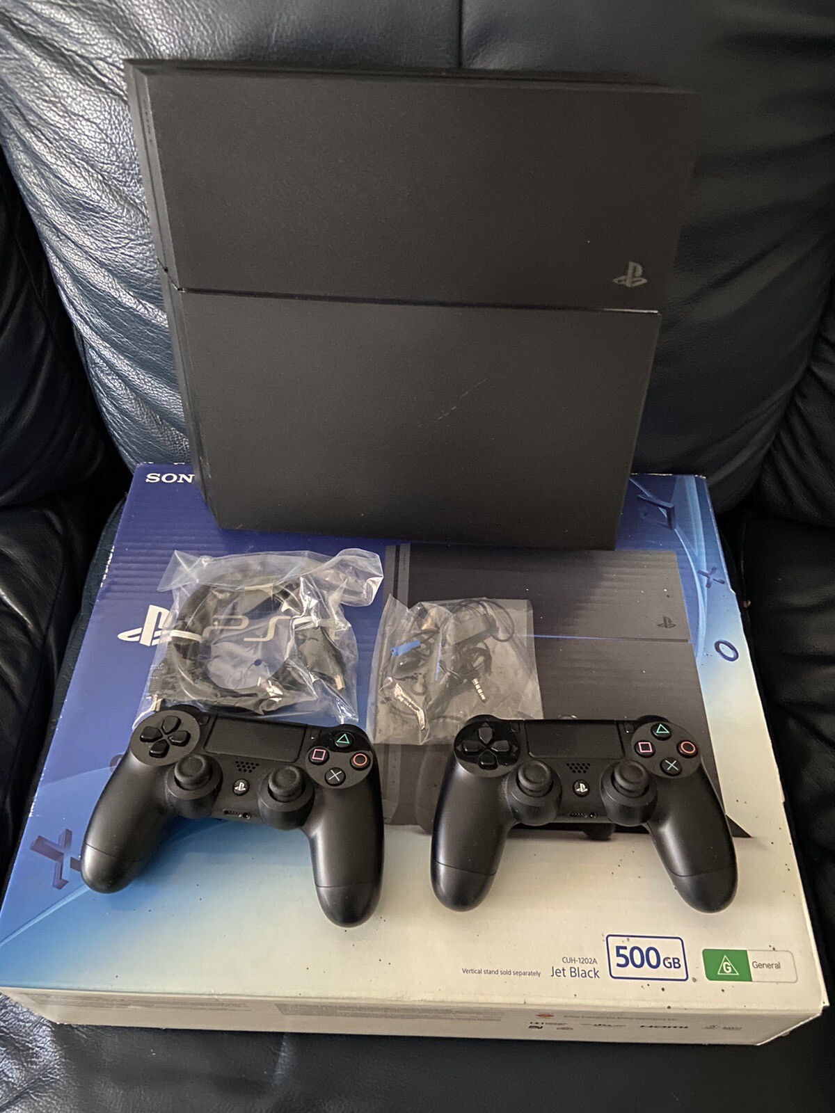 Sony PlayStation 4 500GB Black Home Console 711719834632 eBay
