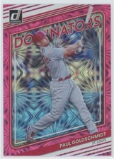 2022 Donruss Dominators Pink Fireworks #9 Paul Goldschmidt St. Louis Cardinals