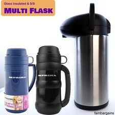 Stainless Steel Flask for Hot Drinks Glass Insulated Travel Flask Airpot Cup