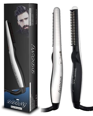 cepillo caliente para barba peine electrico plancha alisador de hombre y regalo