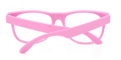 BABY PINK CLEAR LENS GLASSES CLASSIC 80s VINTAGE RETRO SUNGLASSES SHADES UVB UVA - Picture 6 of 6