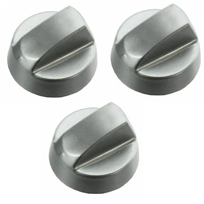 3 x INDESIT GRIS PLATEADO HORNO PLACA DE CONTROL INTERRUPTOR DE PERNO CON ADAPTADORES