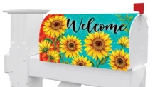 Sunflower Welcome Magnetic Mailbox Cover Only