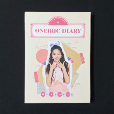 IZ*ONE ONEIRIC DIARY(幻想日記)キノトレカ2枚 ウォニョン iz*one oneiric diary Wonyoung set Diary ver. + 3 photo cards IZONE