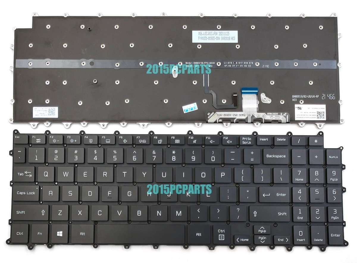 New LG Gram 16Z90P 16ZD90P 16Z90PD 16Z90PC Keyboard Backlit US | eBay