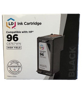 LD 96 Black Ink Cartridge Compatible w HP 96 High Yield C8767WN New in Box Seal