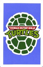 Teenage Mutant Ninja Turtles TMNT Purple Single Swap Playing Card Vintage