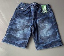 Next Boys Denim Adjustable Waist Shorts Age 7 YRS 122cm New Camouflage