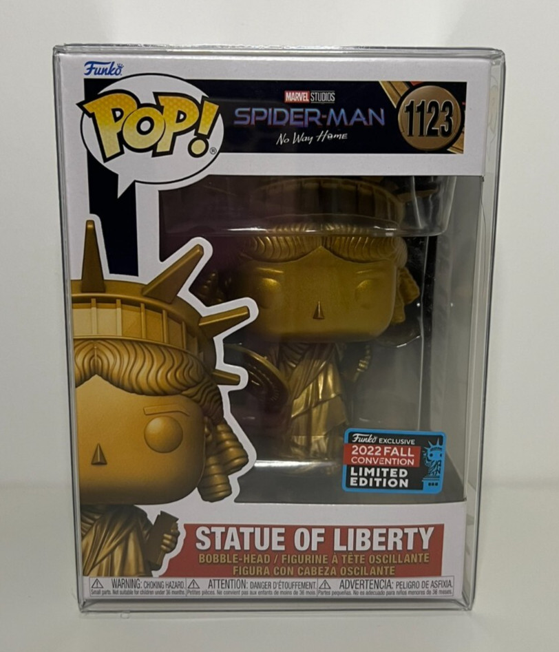 Funko Pop #1123 Convención De Otoño Estatua De La Libertad Estatua De Spider-Man No Way Home Abovedada
