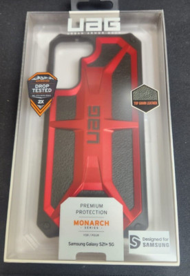 UAG Monarch Series Case for Samsung Galaxy S21+ S21 Plus Crimson Rugged, Durable
