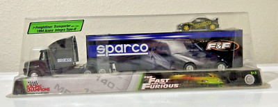 RACING CHAMPIONS FAST & FURIOUS SPARCO Freightliner w/1994 Acura Integra - NEW