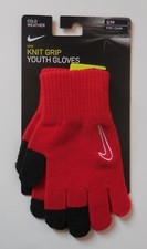 Nike Knitted Tech  Grip Gloves 2.0 YOUTH University Red/Black/White S/M