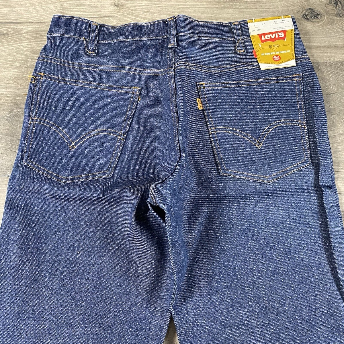 NOS Vintage Levis 684 Orange Tab Bell Bottom Mens Jeans