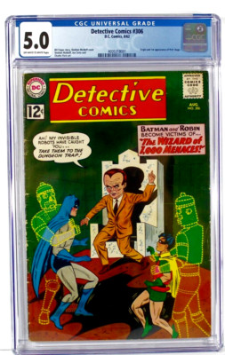 Detective Comics #306 1st Appearance of Prof. Hugo D.C. Comics CGC 5.0