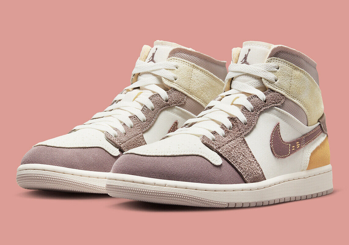 Nike Air Jordan 1 Mid SE Craft Inside Out Taupe Haze Brown Nike Air Jordan 1 Mid SE Craft Inside Out Taupe Haze Brown