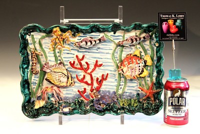 Vintage 1950s Italian Pottery Fish Figure Raymor Tropical Reef Sea World Diorama