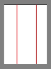 Heat Transfer Paper for Light i shirt 100 Sheets 8.5x11 Double Red Line 