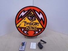 Twilight Zone Pyramid Pinball 15-inch Round LED Wall Display light box
