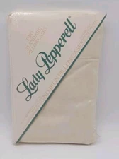 New NOS NIPLady Pepperell Standard Pillowcase Pair  No Iron Vintage 30" × 20"